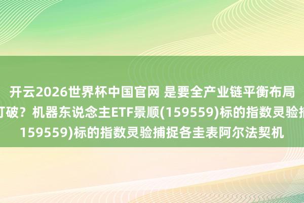 开云2026世界杯中国官网 是要全产业链平衡布局？依然单点高度集结打破？机器东说念主ETF景顺(159559)标的指数灵验捕捉各圭表阿尔法契机