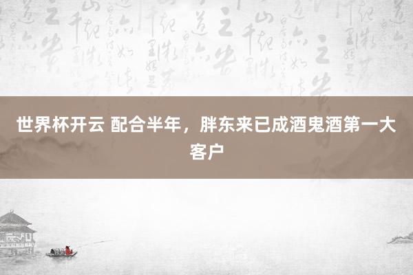世界杯开云 配合半年，胖东来已成酒鬼酒第一大客户
