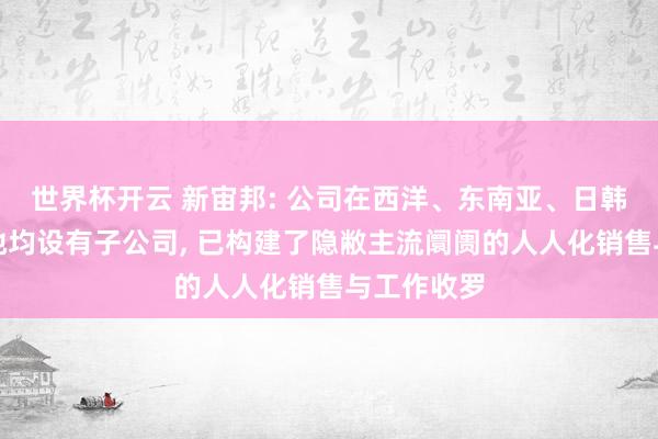 世界杯开云 新宙邦: 公司在西洋、东南亚、日韩、中东等地均设有子公司， 已构建了隐敝主流阛阓的人人化销售与工作收罗