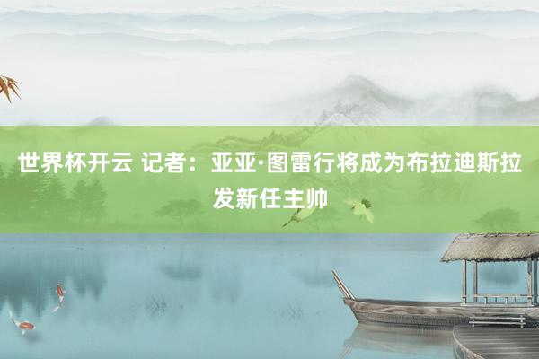 世界杯开云 记者:亚亚·图雷行将成为布拉迪斯拉发新任主帅