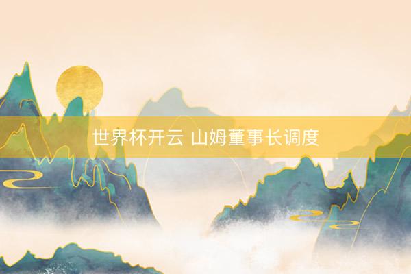 世界杯开云 山姆董事长调度